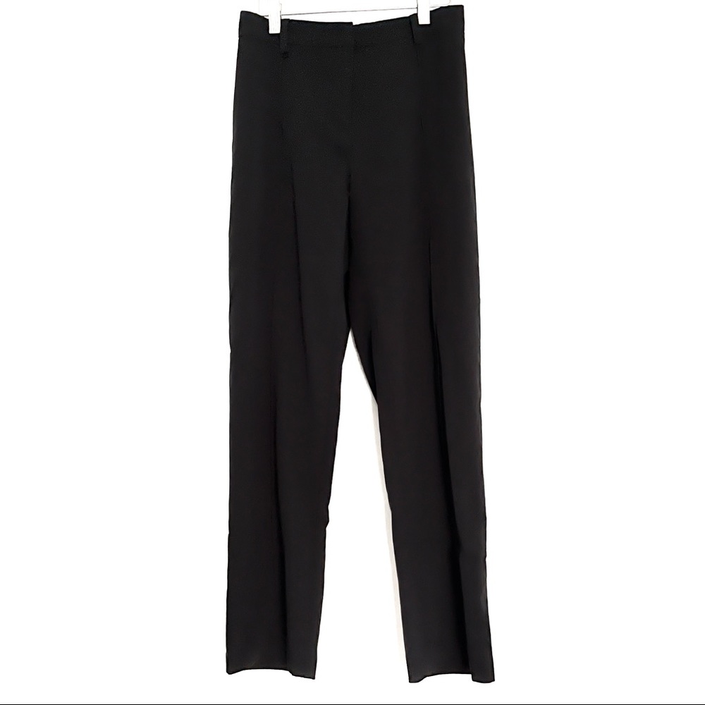 Stretch Hip Slim Fit Skinny Pencil Mid-line Front Split Dress Slacks